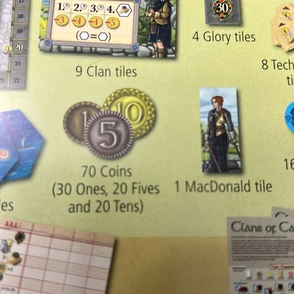 Clans of Caledonia Game *missing 2 pieces* 2017 No Longer in Production Rare - Picture 5 of 8